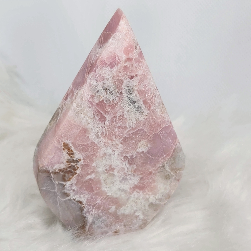 Pink Opal Flame, Crystal Decor